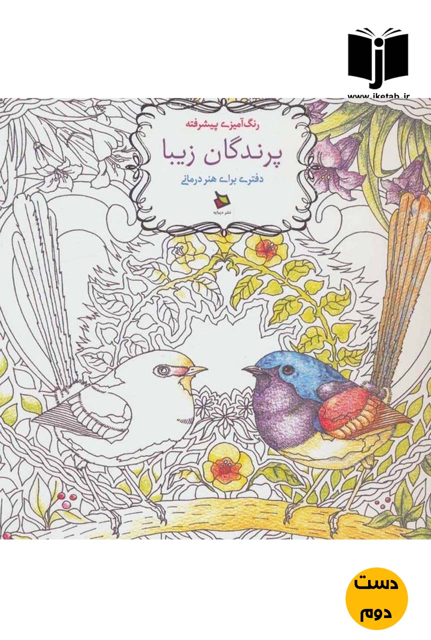 کتاب رنگ آمیزی پیشرفته ( پرندگان زیبا)  ( دست دوم)